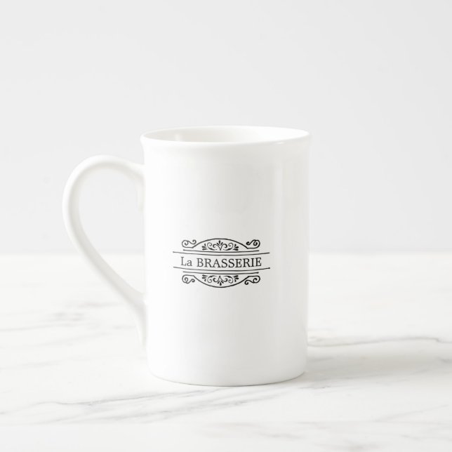La Brasserie Bone China Mug or Espresso Cup (Left)