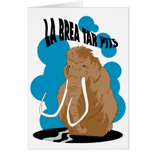 La Brea Tar Pits Mammoth Cards (Front)