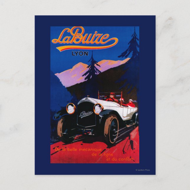 La Buize Lyon Vintage PosterEurope Postcard (Front)