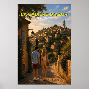 La Cadière-d'Azur – Vintage Travel Poster
