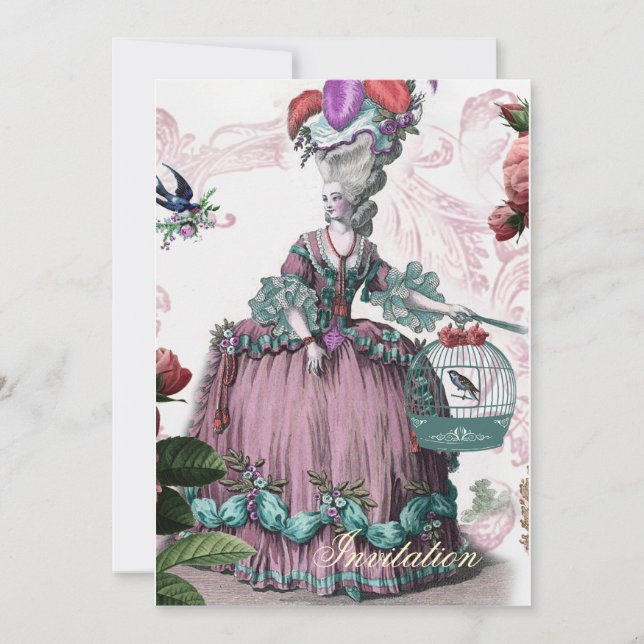 la cage aux oiseaux (The Bird cage) 2 Invitation (Front)