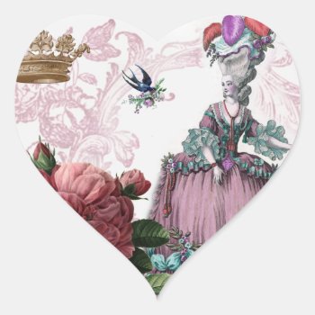La Cage Aux Oiseaux  (the Bird Cage) Heart Sticker by WickedlyLovely at Zazzle