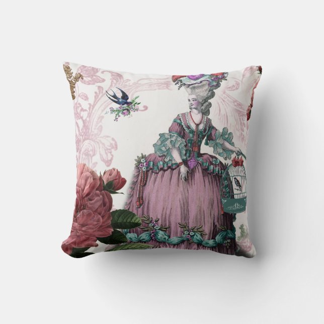 la cage aux oiseaux (The Bird cage) Throw Pillow (Front)