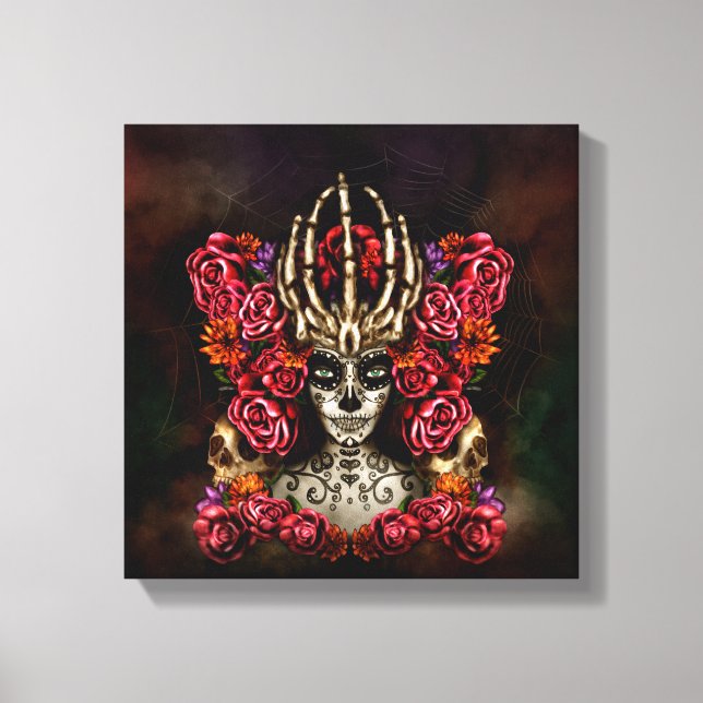 La Calavera Catrina Canvas Print (Front)