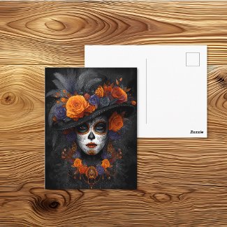 La Calavera Catrina Floral Hat Day of the Dead