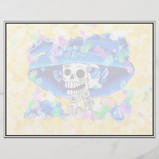 La Calavera Catrina - Laughing Skeleton Woman (Front)