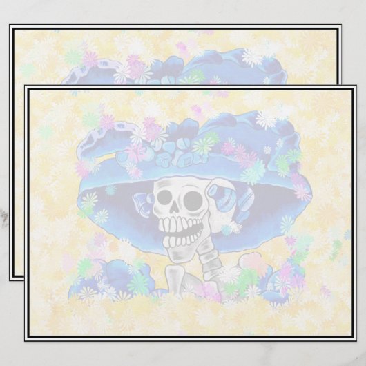 La Calavera Catrina - Laughing Skeleton Woman (Front/Back)