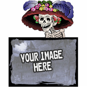 La Calavera Catrina Picture Frame Cutout