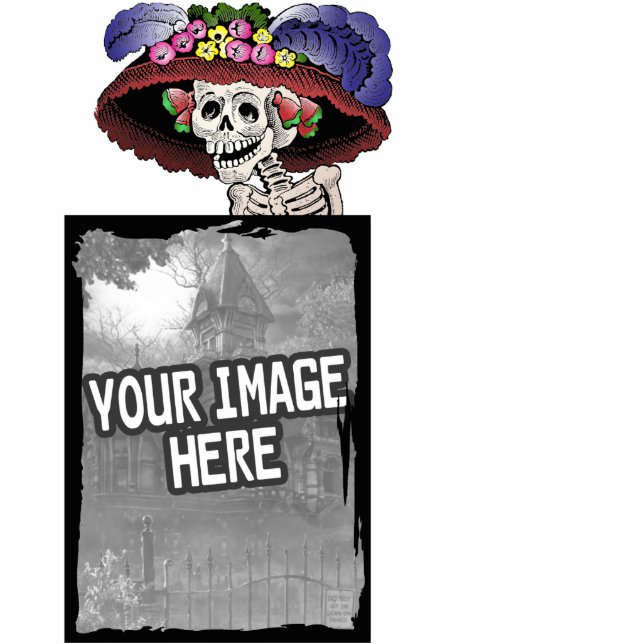 La Calavera Catrina Picture Frame Statuette (Front)