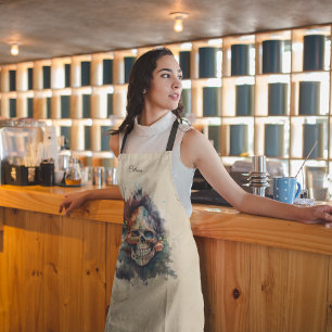 La Calavera Hermosa, custom Apron