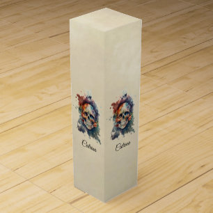 La Calavera Hermosa, custom Wine Box