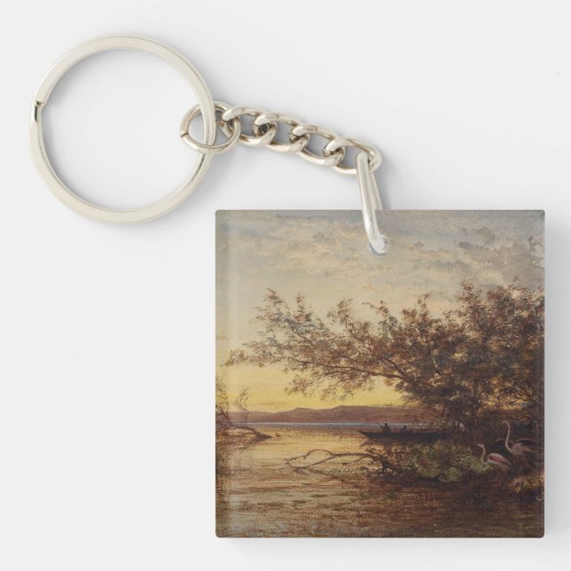 La Camargue, Coucher De Soleil – Félix Ziem Keychain (Front)