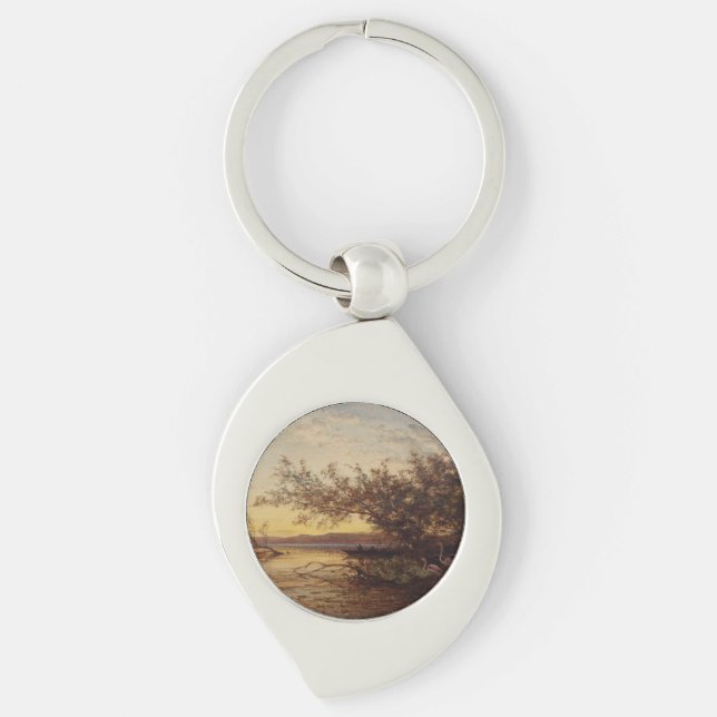 La Camargue, Coucher De Soleil – Félix Ziem Keychain (Front)