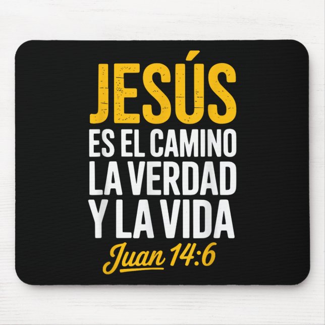 La Camisa De Jesus En Espanol Christian Spanish  Mouse Pad (Front)