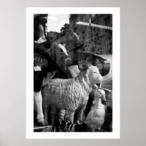 La Campagne  Paris rue Daguerre Sheep poster