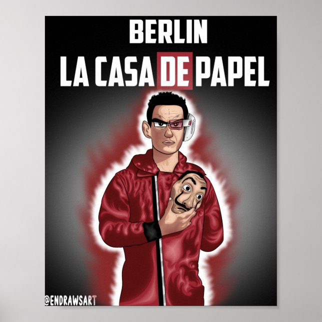 LA CASA DE PAPEL - MONEY HEIST - BERLIN COVERART  POSTER (Front)