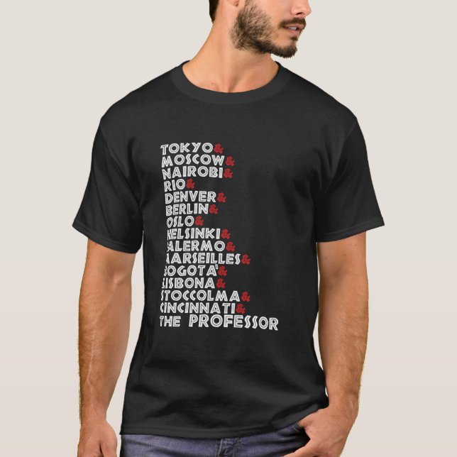 La casa de papel name T-Shirt (Front)