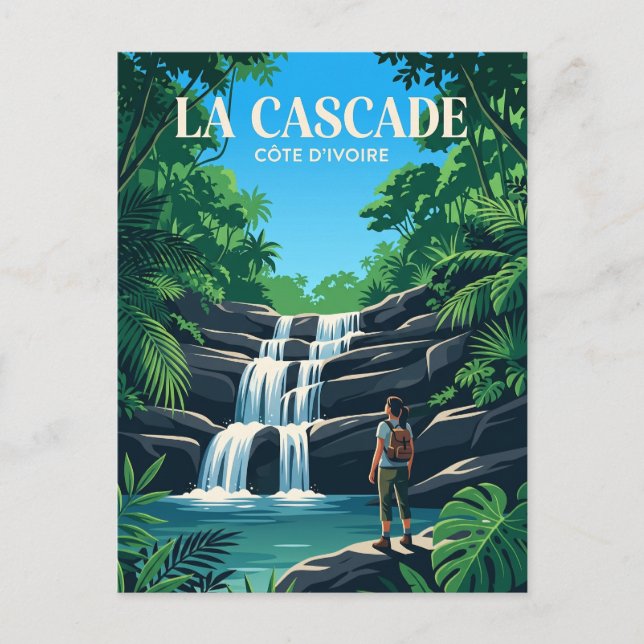 La Cascade Côte d'Ivoire Postcard (Front)