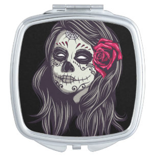 La Catrina - Dia De Los Muertos Compact Mirror