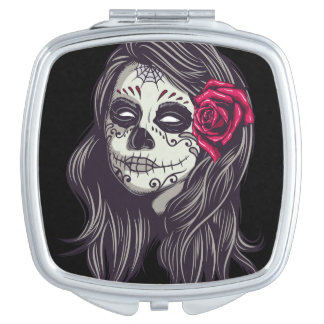 La Catrina - Dia De Los Muertos Compact Mirror