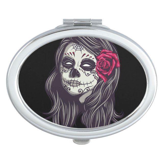 La Catrina - Dia De Los Muertos Compact Mirror (Front)