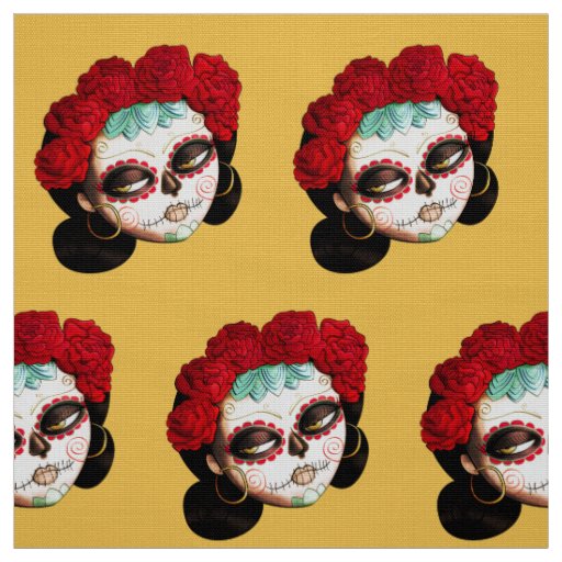 La Catrina - Dia de Los Muertos Girl Fabric