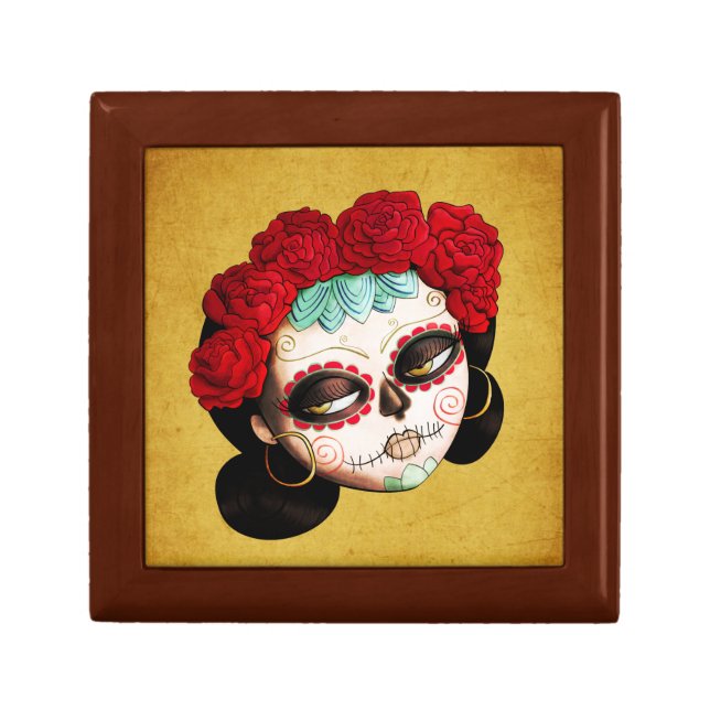 La Catrina - Dia de Los Muertos Girl Keepsake Box (Front)