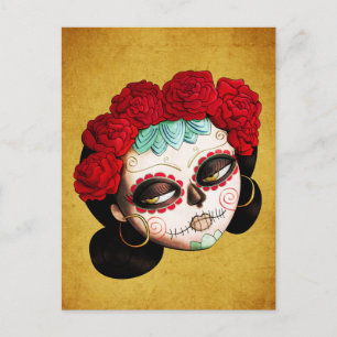 La Catrina - Dia de Los Muertos Girl Postcard