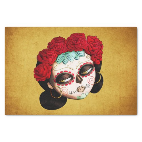 La Catrina _ Dia de Los Muertos Girl Tissue Paper