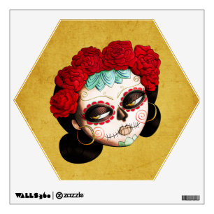 La Catrina - Dia de Los Muertos Girl Wall Decal