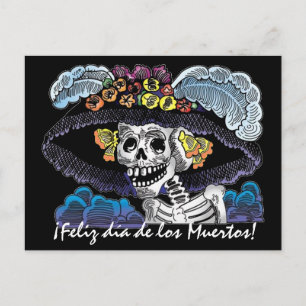 La Catrina Dia de los Muertos Postcard
