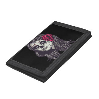 La Catrina - Dia De Los Muertos Tri-fold Wallet