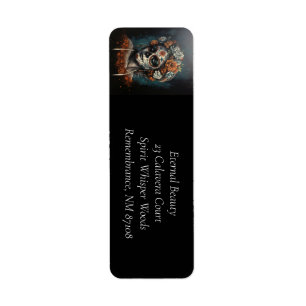 La Catrina Eternal Spirit Dia de los Muertos Label
