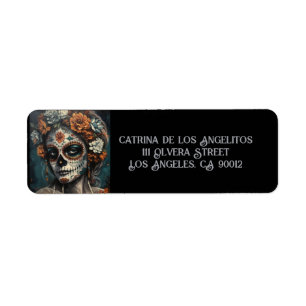 La Catrina Eternal Spirit Dia de los Muertos Label
