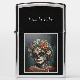 La Catrina Eternal Spirit Dia de los Muertos Zippo Lighter
