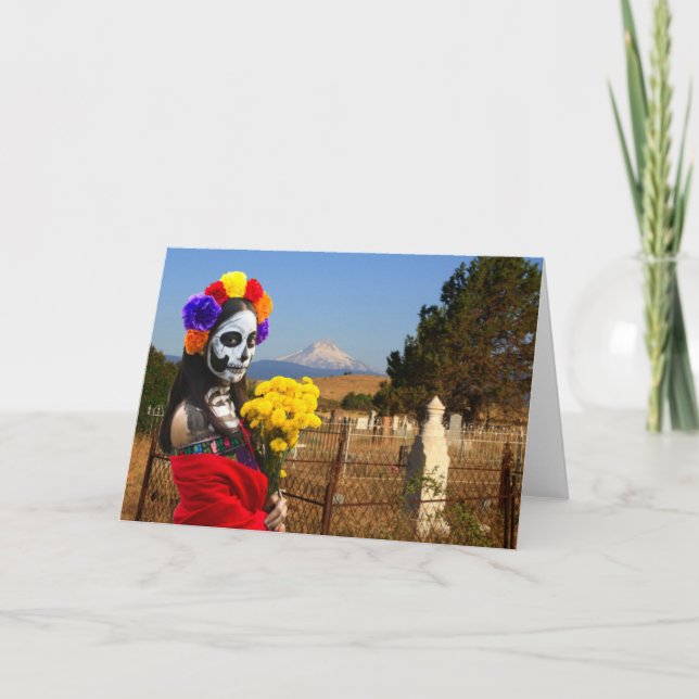 La Catrina Party Invitation. Card (Front)