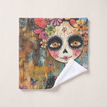 La Catrina Skeleton With Flower Crown