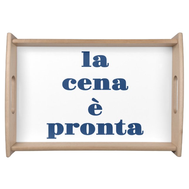 La Cena E Pronta Serving Tray (Front)