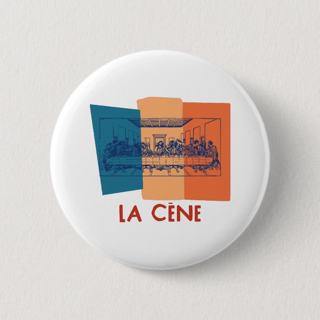 La Cène - The Last Supper  Button (Front)