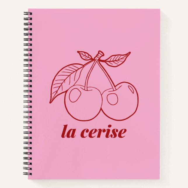 La cerise pin notebook (Front)