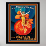 La Chablisienne Art Deco Poster 16 x 20<br><div class="desc">Colorful Art Deco Print Advertisement for La Chablisienne 16 x 20. Available in smaller size.</div>