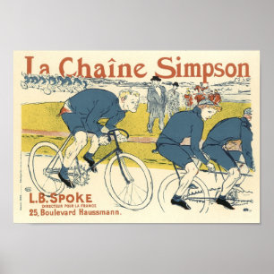 La Chaine Simpson Bicycle Vintage French Advert Poster