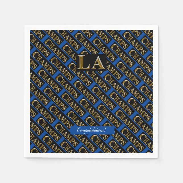 LA CHAMPS  NAPKINS (Front)