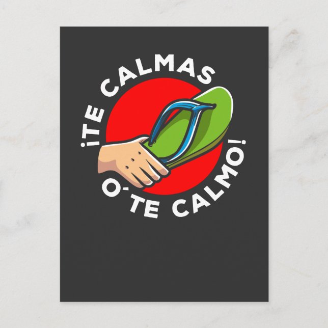 La chancla Funny Spanish Quote Latin Spain Humor Postcard (Front)