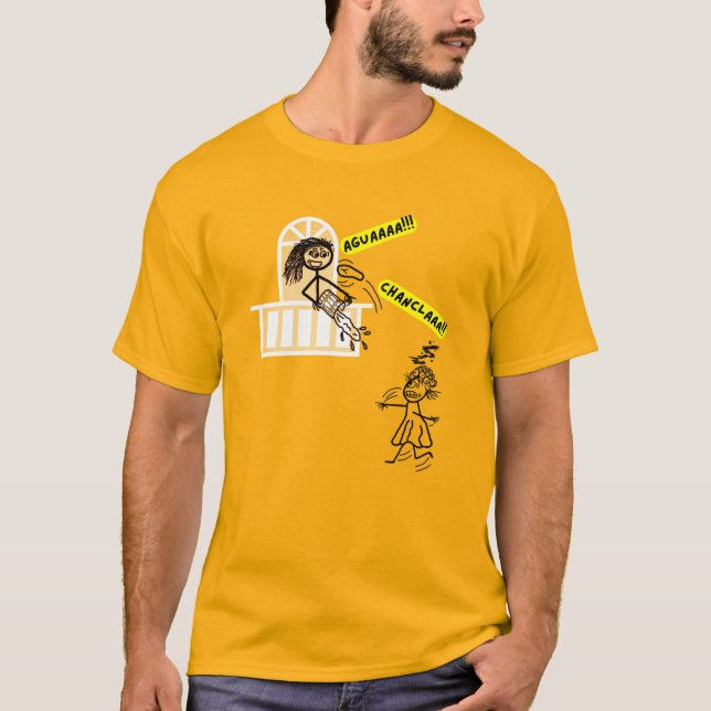 La Chancla Mom Stick Figure T-Shirt (Front)