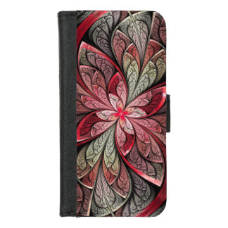 La Chanteuse Incarnat Abstract Pink Stained Glass iPhone 8/7 Wallet Case