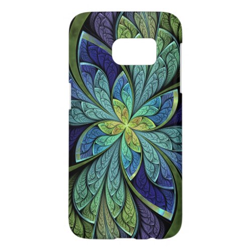 La Chanteuse IV Abstract Stained Glass Samsung Galaxy S7 Case
