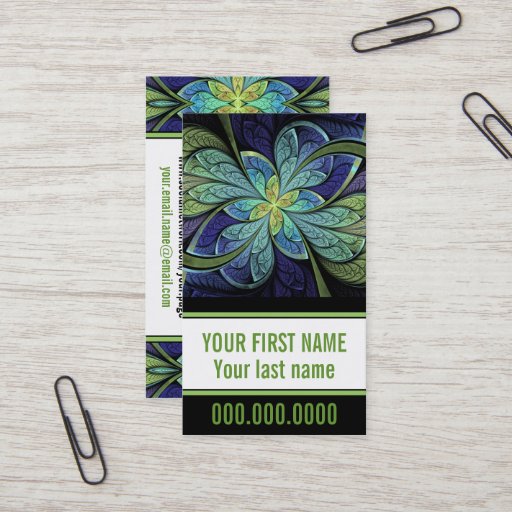 Customizable La Chanteuse IV Personal Business Card