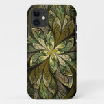 La Chanteuse Vert Green Abstract Stained Glass Iphone 11 Case at Zazzle