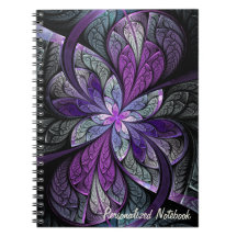 La Chanteuse Violett Personalized Notebook